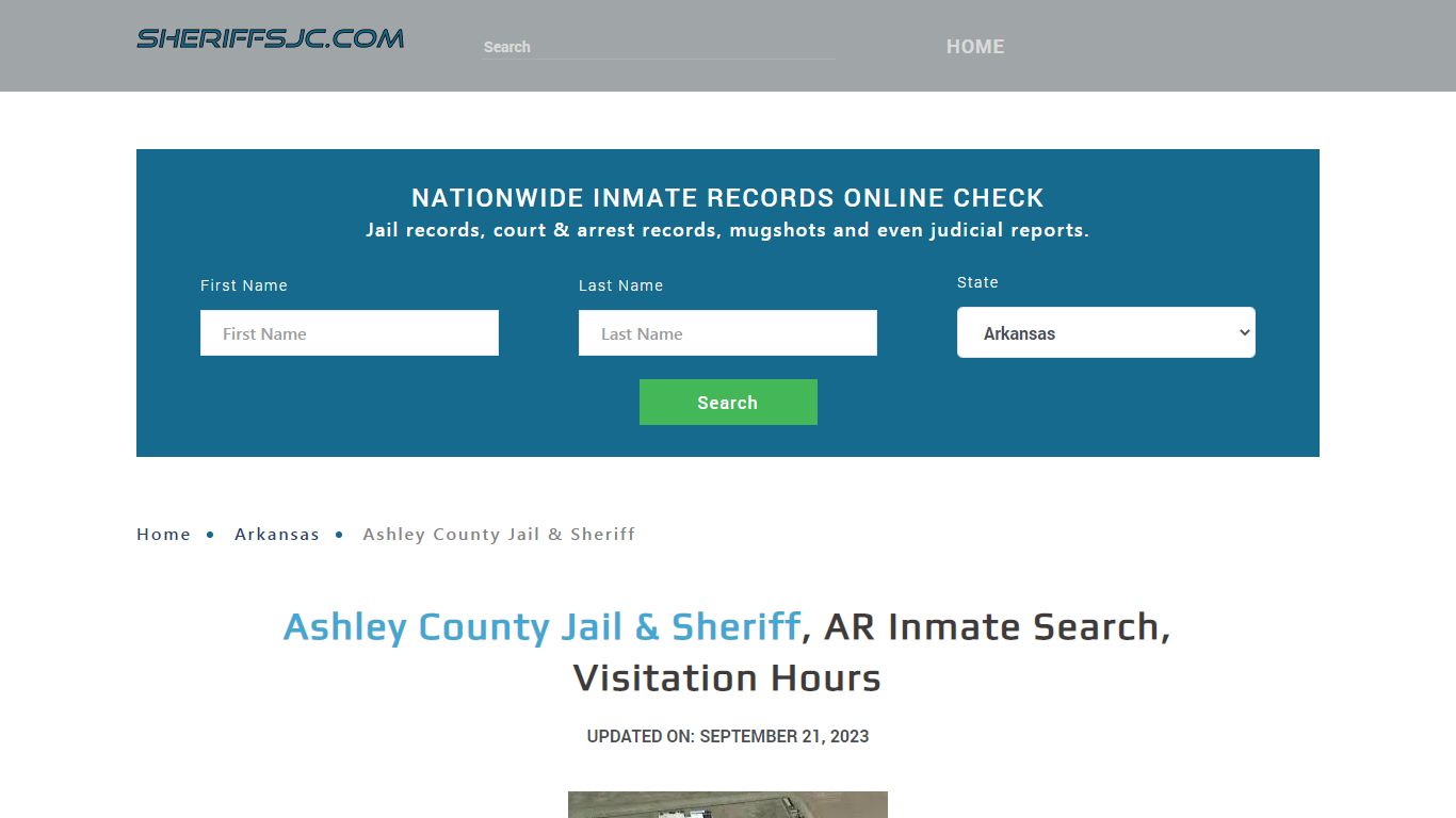 Ashley County Jail & Sheriff, AR Inmate Search, Visitation Hours